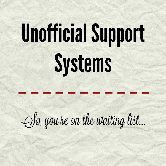 unofficial support systems so you're on the waiting list. crumbled paper. slothspeedrecovery